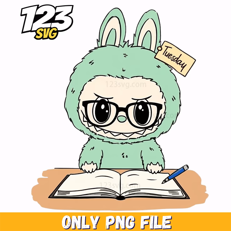 labubu study aesthetic png, labubu aesthetic png, study labubu aesthetic