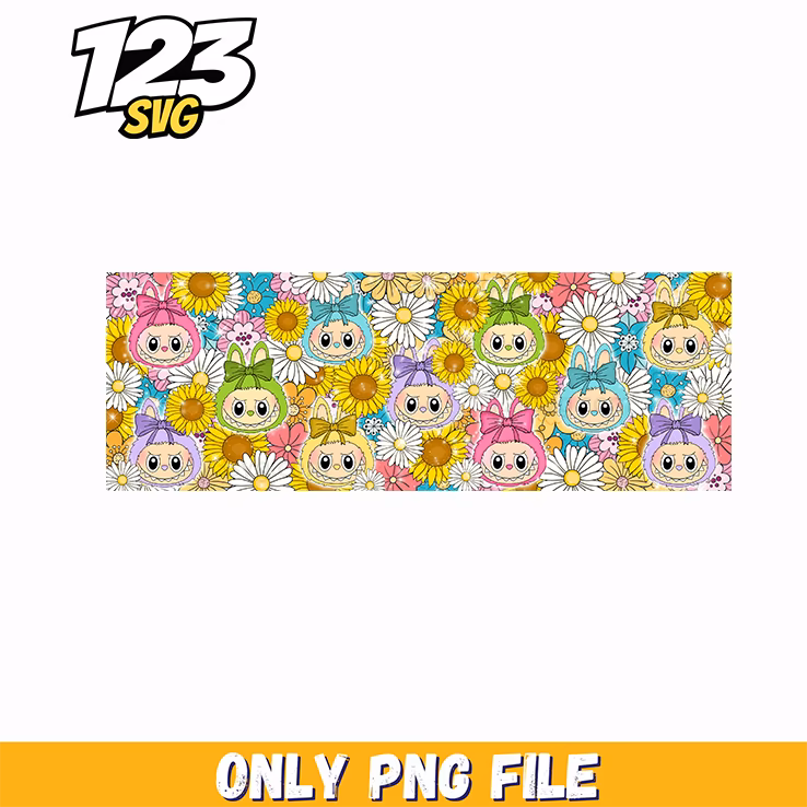 labubu sunflower floral pattern png, sunflower floral pattern free, floral pattern sunflower png