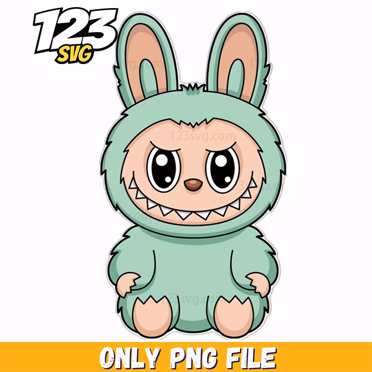 mint green labubu png, labubu png, labubu png icons