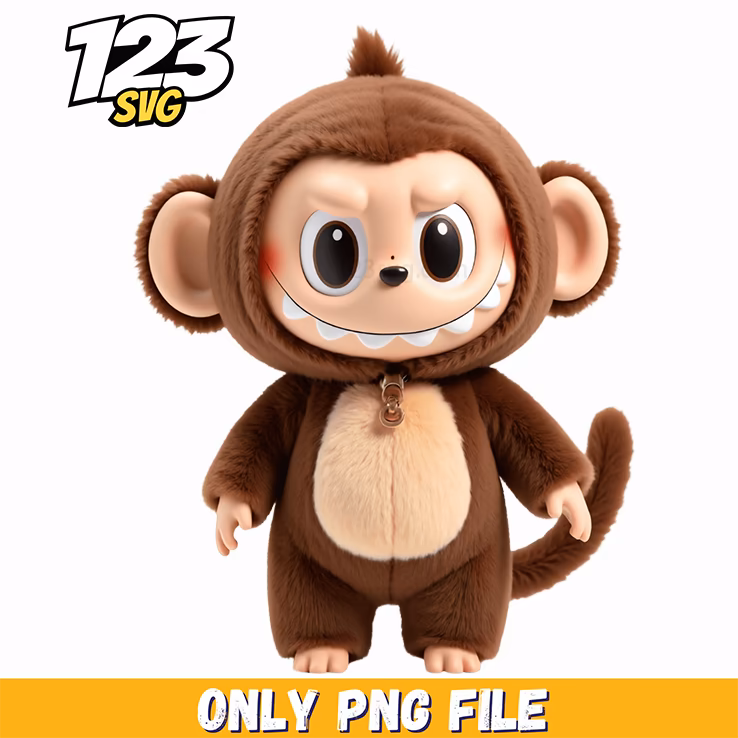 monkey labubu png, labubu png free, labubu png image