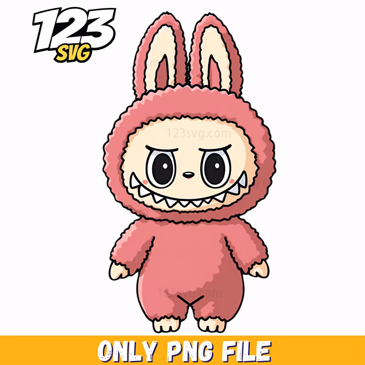 pink bunny character png, cute bunny character png, cartoon bunny character png