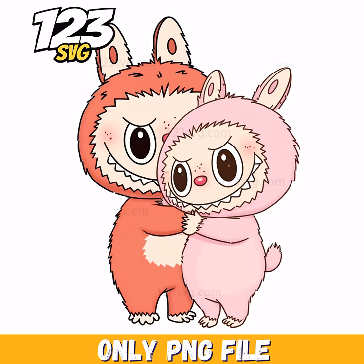 pink bunny couple png, pink bunny png couple, pink bunny couple vector