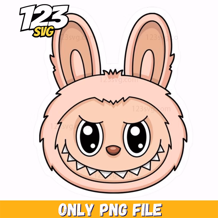 pink bunny face png, cute pink bunny face, pink bunny face clipart