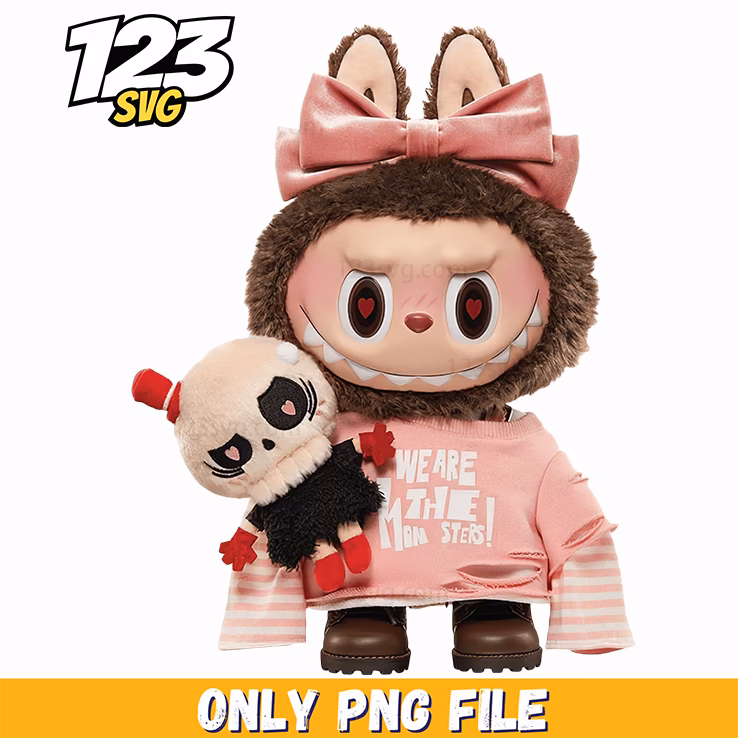 pink doll labubu png, labubu png, labubu png dress