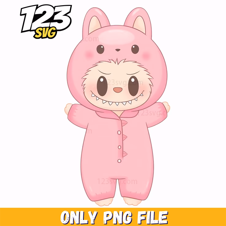 pink pajama bunny labubu png, labubu bunny pajamas for women, labubu bunny pajamas online