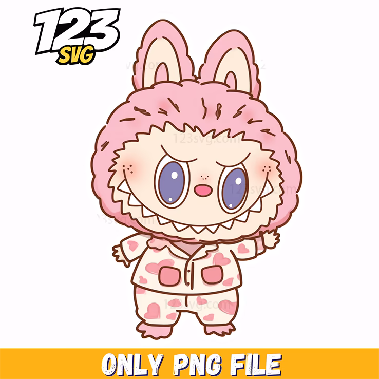 pink plaid labubu png, labubu labubu png download, labubu plaid png