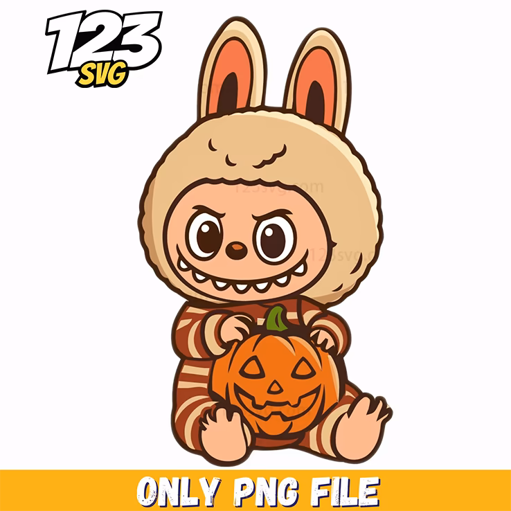 pumpkin bunny halloween png, halloween png images, halloween bunny png