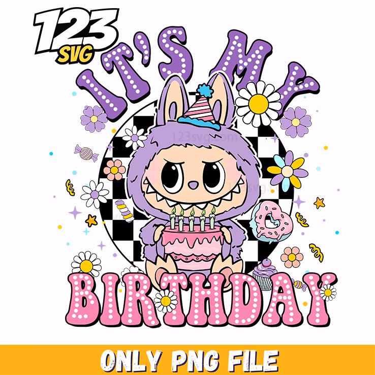 purple birthday labubu png, labubu png birthday purple, labubu birthday purple wallpaper