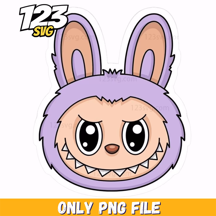 purple bunny face png, bunny face png transparent, bunny face png icon