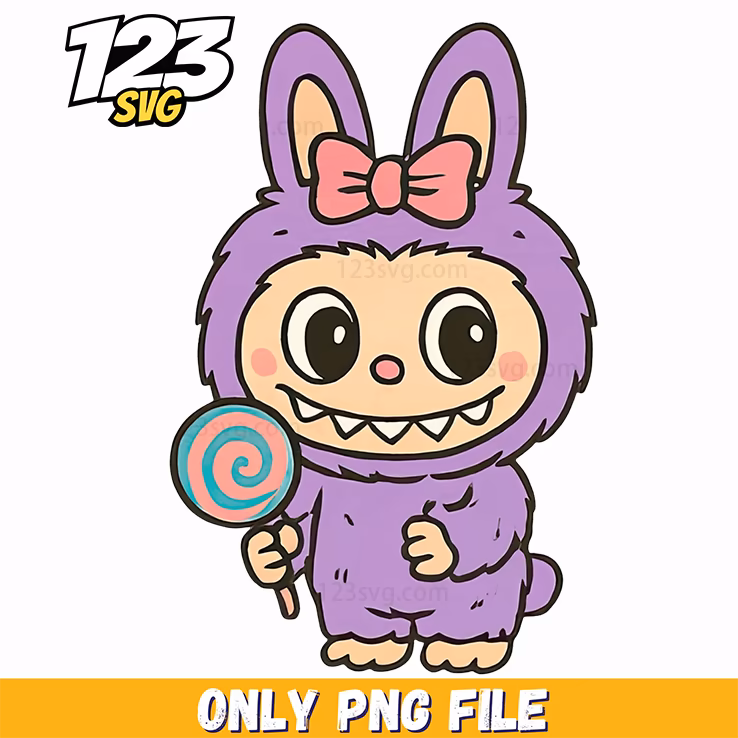purple candy labubu png, labubu png download, labubu png images