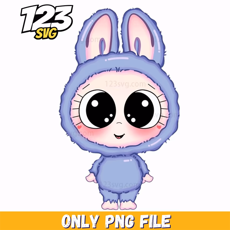 purple labubu png, labubu png, labubu png character