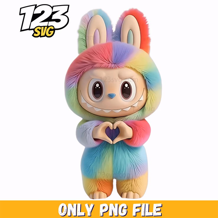 rainbow bunny labubu png funny, labubu funny cartoon, labubu funny pictures