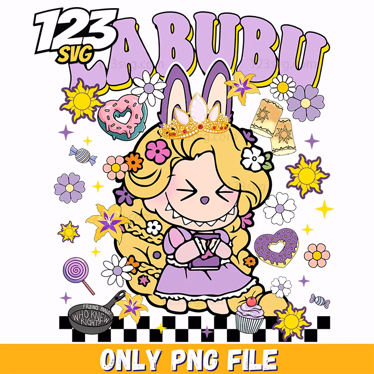 rapunzel princess labubu png, labubu fairy tale princess, labubu princess fairy tale