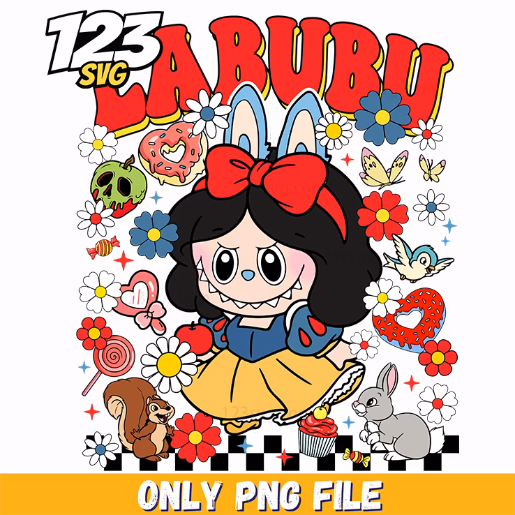 snow white labubu png, labubu png, labubu png designs
