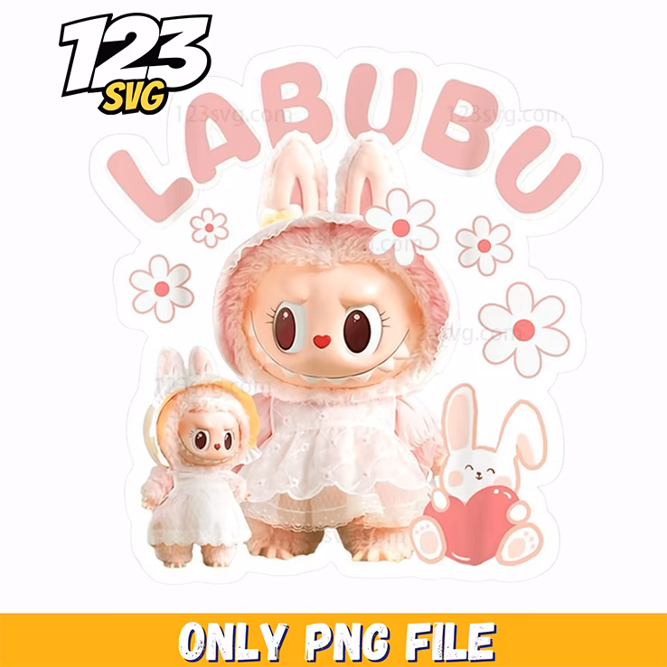 soft pastel labubu sticker png, labubu sticker soft pastel, pastel labubu sticker set