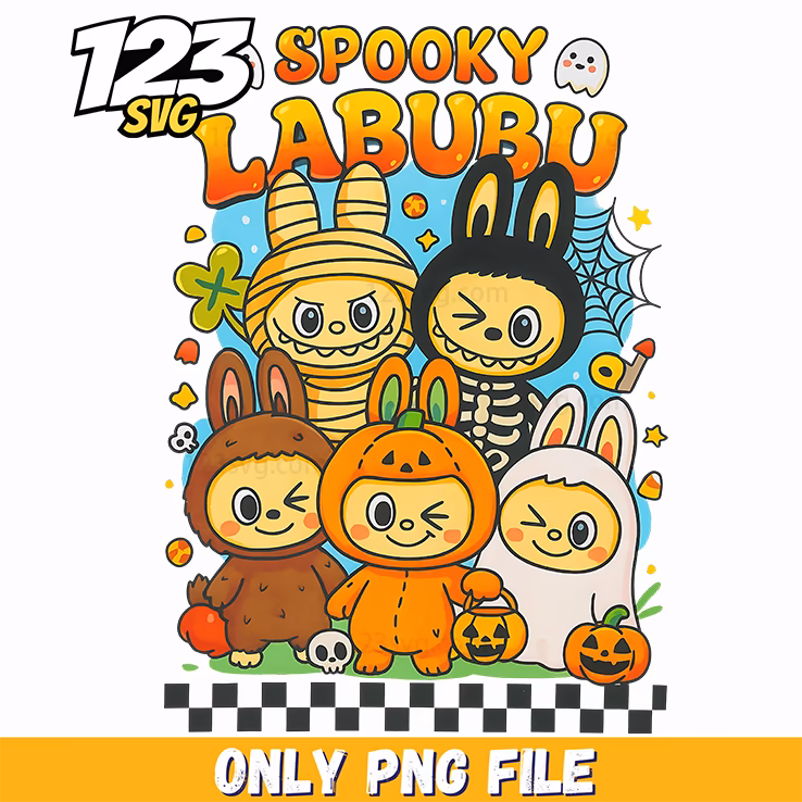 spooky halloween squad png, halloween squad png, halloween group png