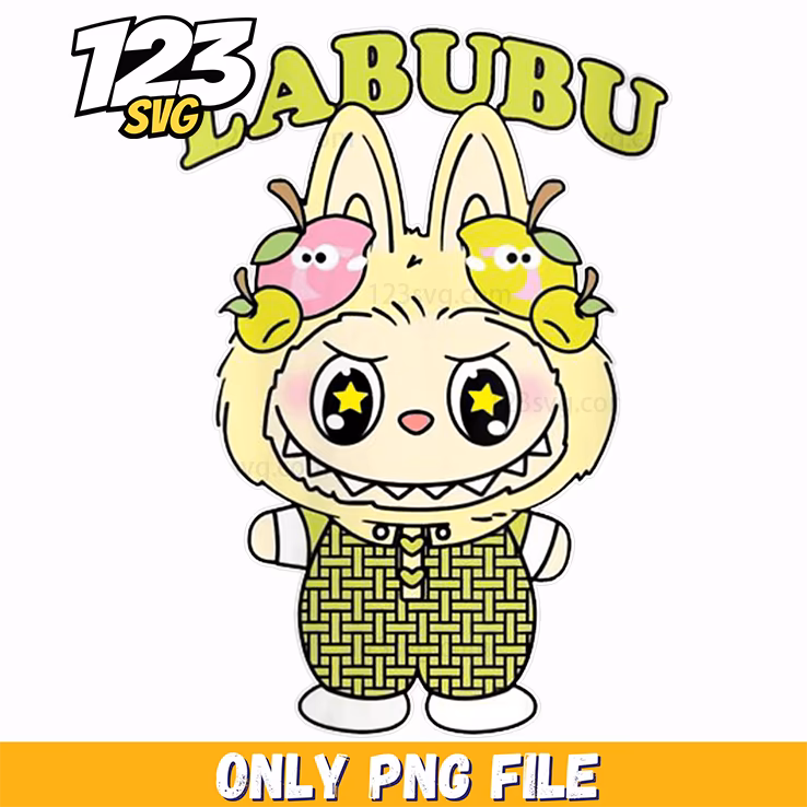 star eyes bunny labubu png, labubu png, labubu cute png