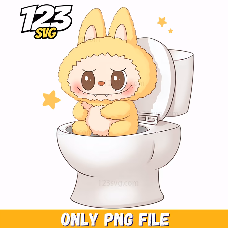 toilet bunny labubu png, labubu toilet bunny, labubu bunny toilet