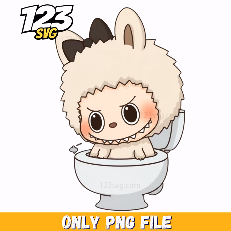 toilet sheep labubu png, sheep labubu png, labubu sheep png
