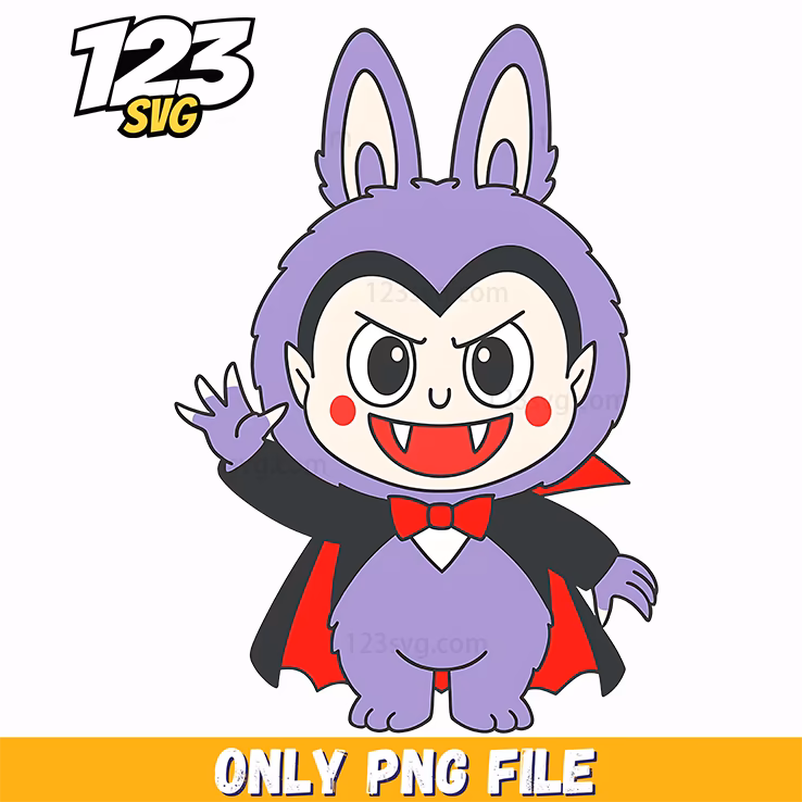 vampire bunny monster png, cute vampire bunny monster, vampire bunny monster clipart