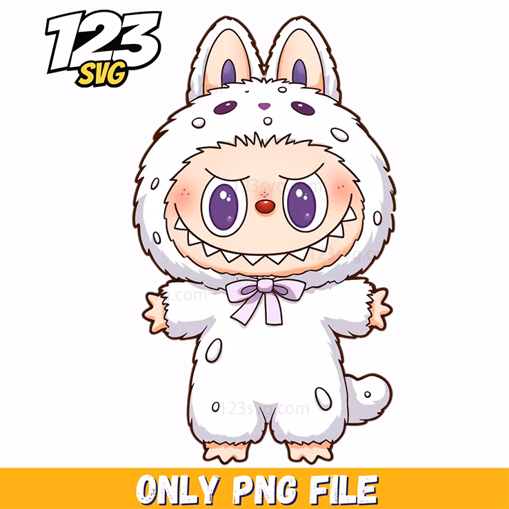 white fluffy bunny labubu png, cute fluffy bunny png, labubu cute fluffy bunny