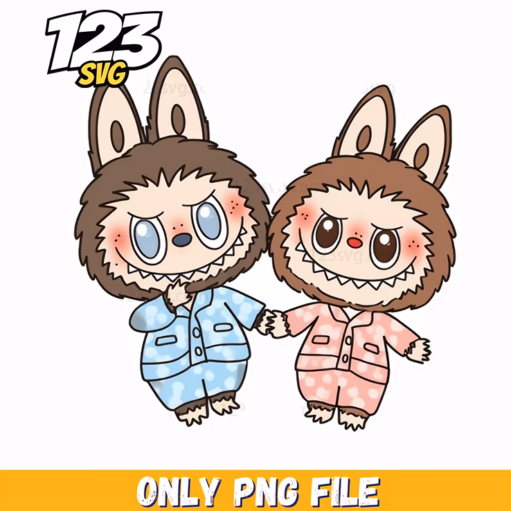 winter bunny couple png, cute winter bunny couple png, winter bunny couple clipart