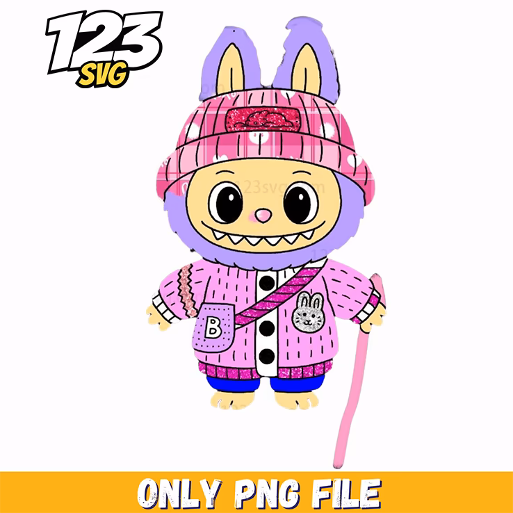 winter scarf labubu png, labubu winter scarf, labubu scarf winter fashion