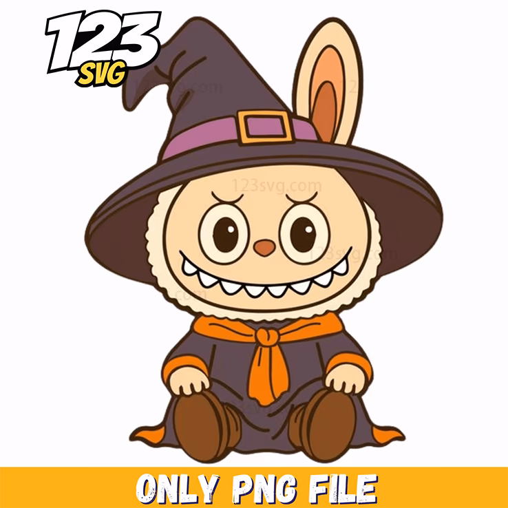 witch halloween labubu png, labubu png halloween, labubu halloween png