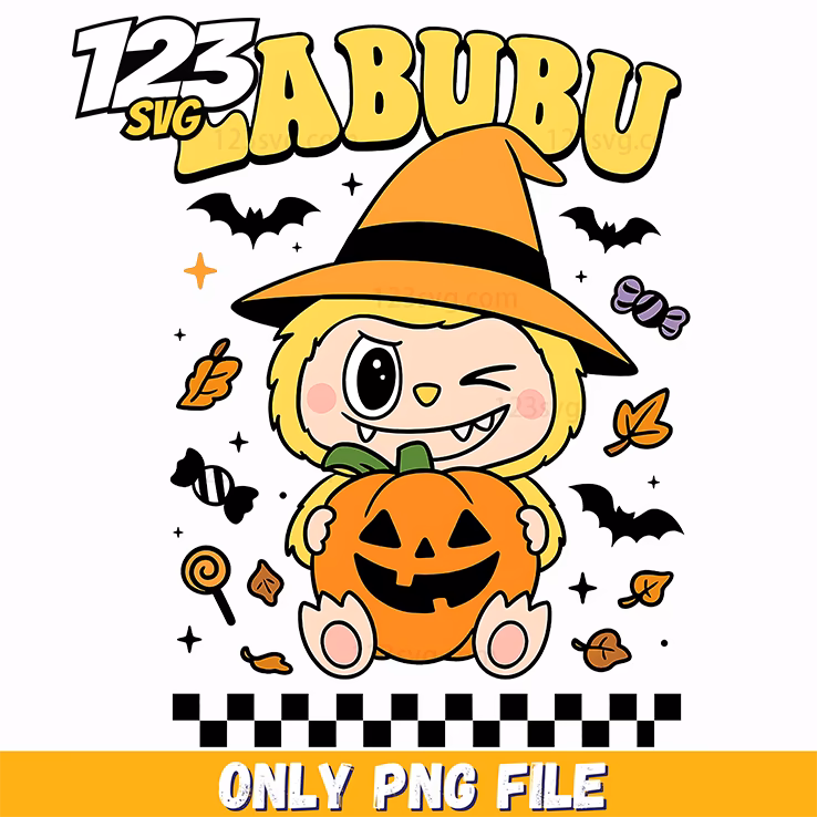 witch pumpkin labubu png, labubu png, labubu png images