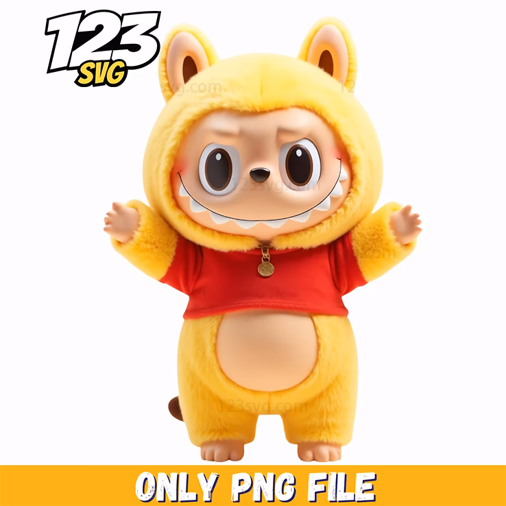 yellow hoodie labubu png, labubu hoodie png, labubu hoodie png designs