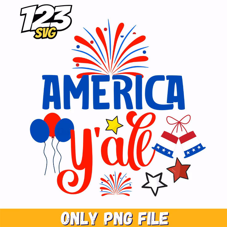 america yall fireworks png, 4th of july fireworks, fireworks america night