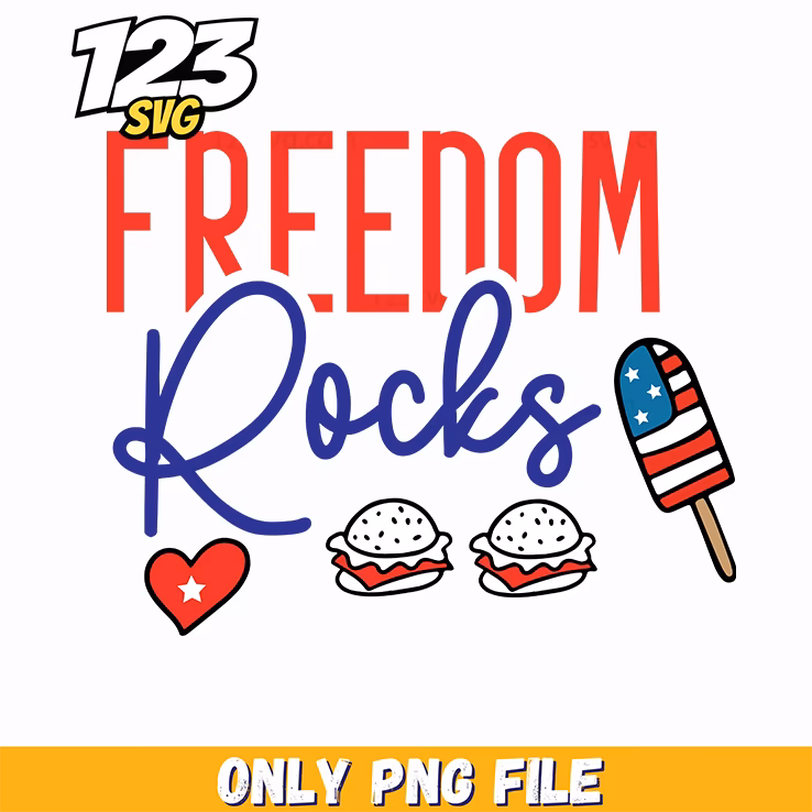 freedom rocks hamburgers popsicle png, hamburger freedom, freedom and hamburger