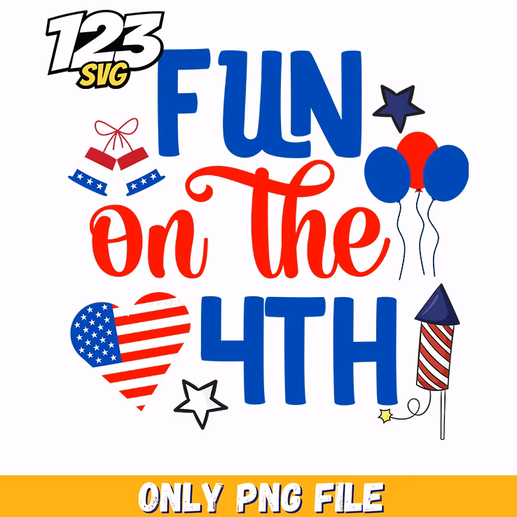 fun on the 4th heart balloons rockets png, 4th of july balloons, 4th of july rockets balloons