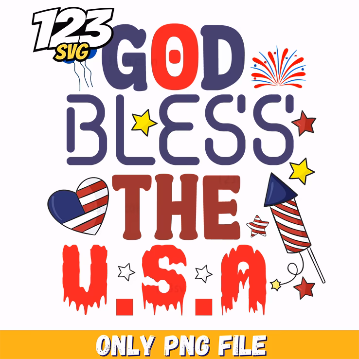 god bless the usa rocket fireworks stars png, usa fireworks rockets and stars, fireworks rockets and american stars