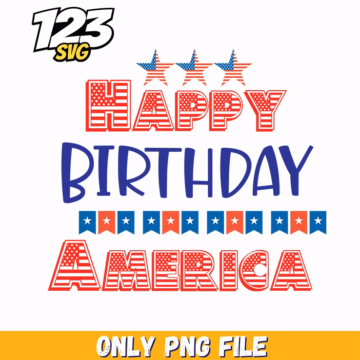 happy birthday america stars bunting png, america stars and stripes bunting, happy birthday america bunting stars