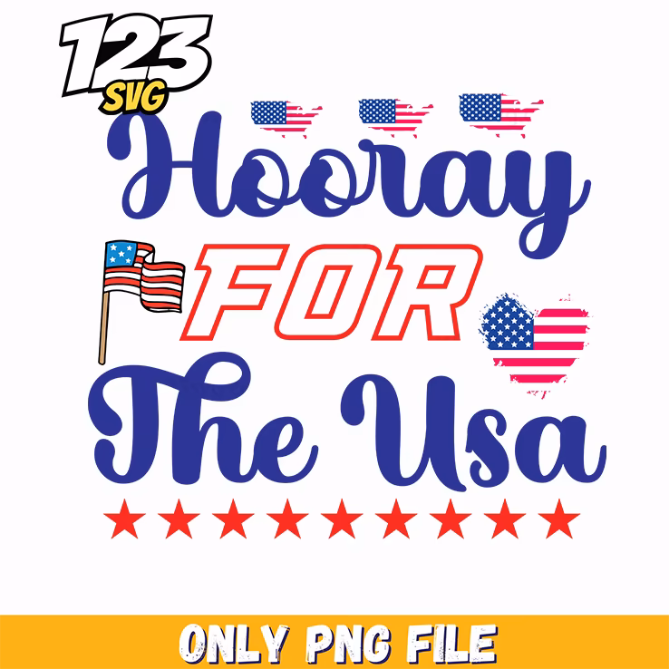 hooray for the usa flags hearts stars png, usa flags hearts, usa flags stars and hearts