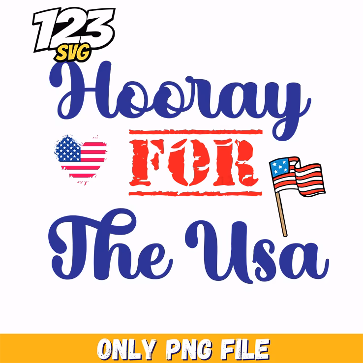 hooray for the usa hearts flags png, usa heart flags, usa heart flag