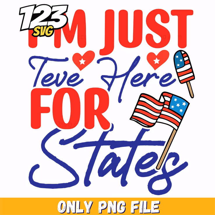 im just here for the states popsicles flags png, summer popsicles flags usa, usa popsicles flags summer