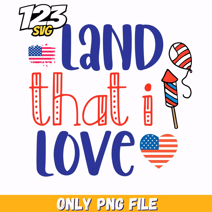 land that i love flag rocket balloon hearts png, land that i love flag rocket, love land rocket flag
