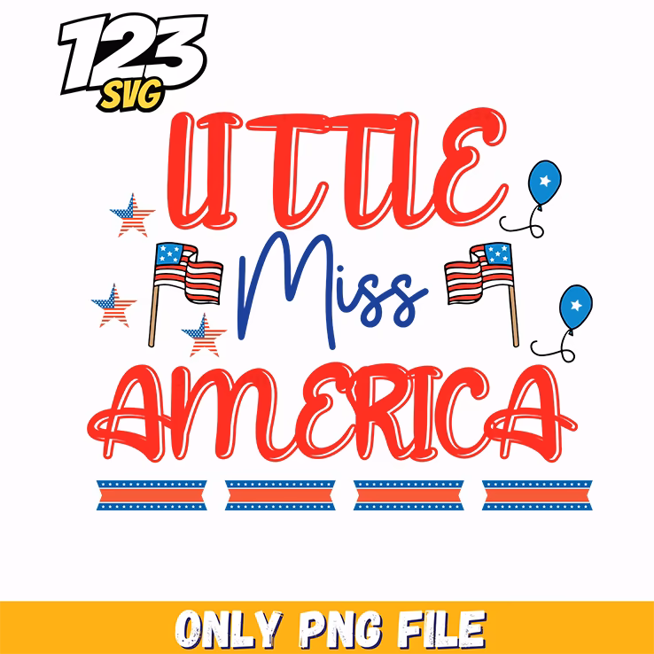 little miss america flags balloons stars png, america flags balloons stars, little miss america flags balloons