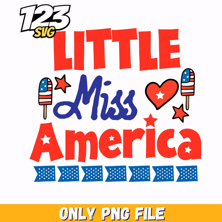 little miss america flags hearts popsicles bunting png, america's heart flags popsicles, little miss america flags popsicles bunting