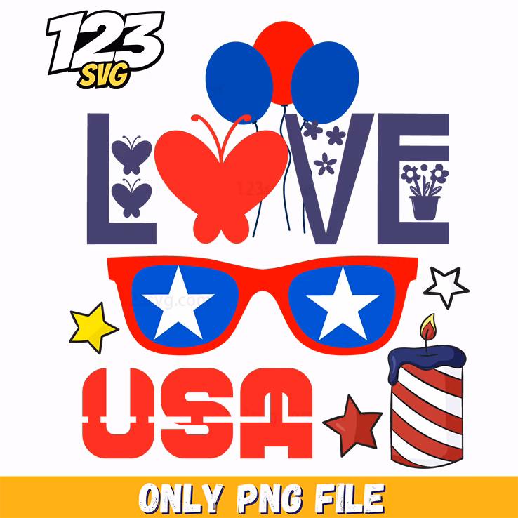 love usa balloons butterfly sunglasses drink png, usa balloons butterflies, balloons sunglasses usa