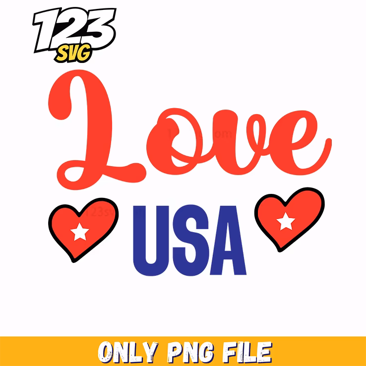 love usa hearts png, usa hearts vector, usa heart logo