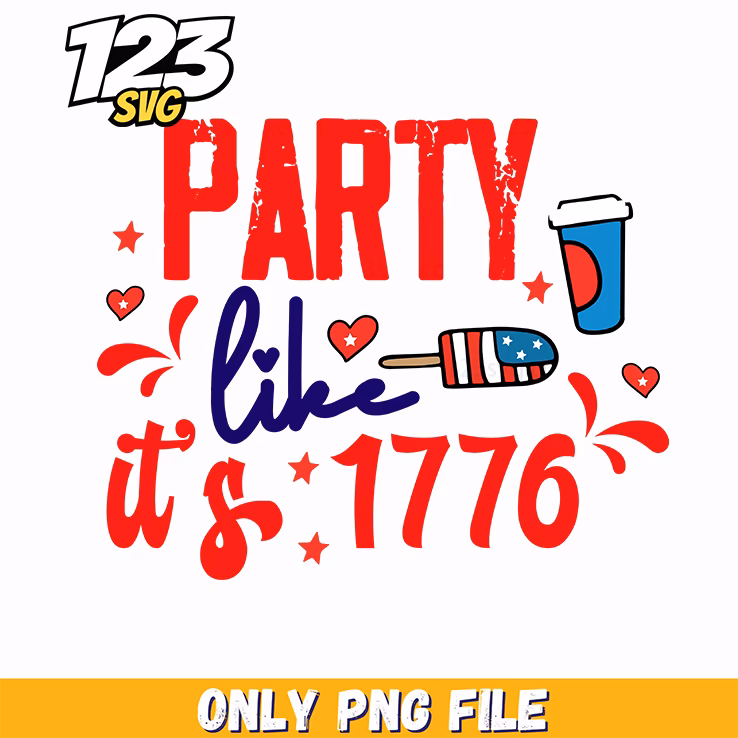 party like its 1776 popsicle drink png, independence day popsicle, summer popsicle drinks