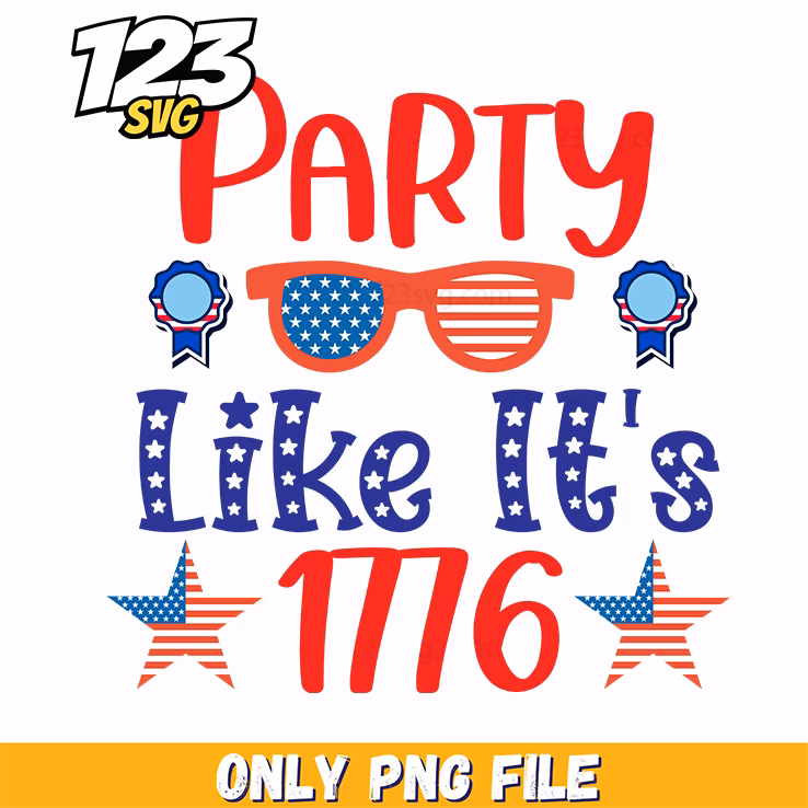 party like its 1776 sunglasses ribbons stars png, independence day sunglasses, 1776 patriotic sunglasses