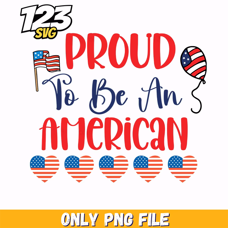 proud to be an american flag balloon hearts png, american flag balloon hearts, balloon hearts american flag