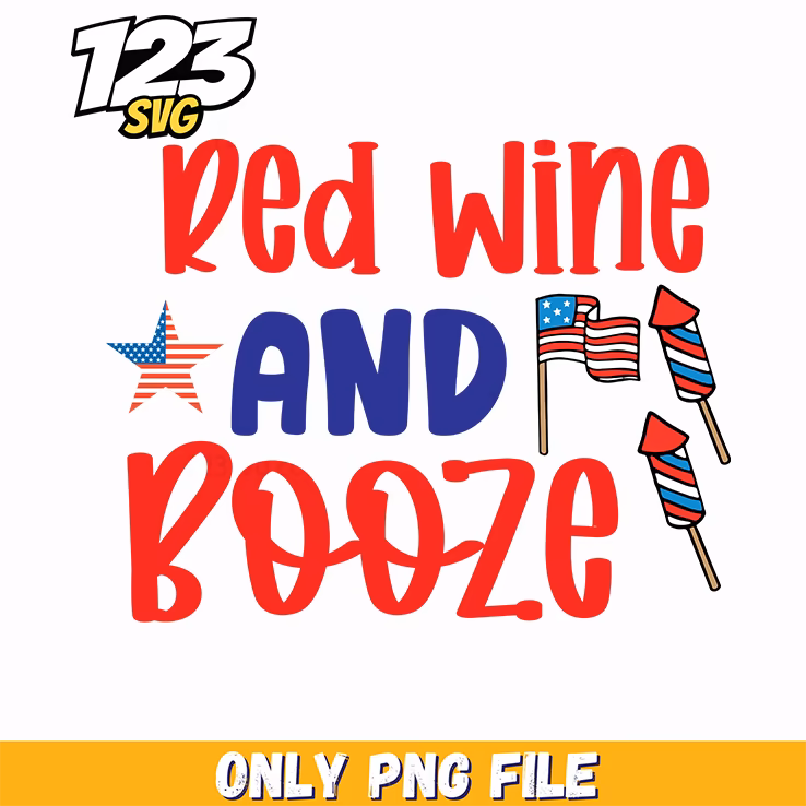 red wine and booze star flags rockets png, free star flag png, star flag rocket png