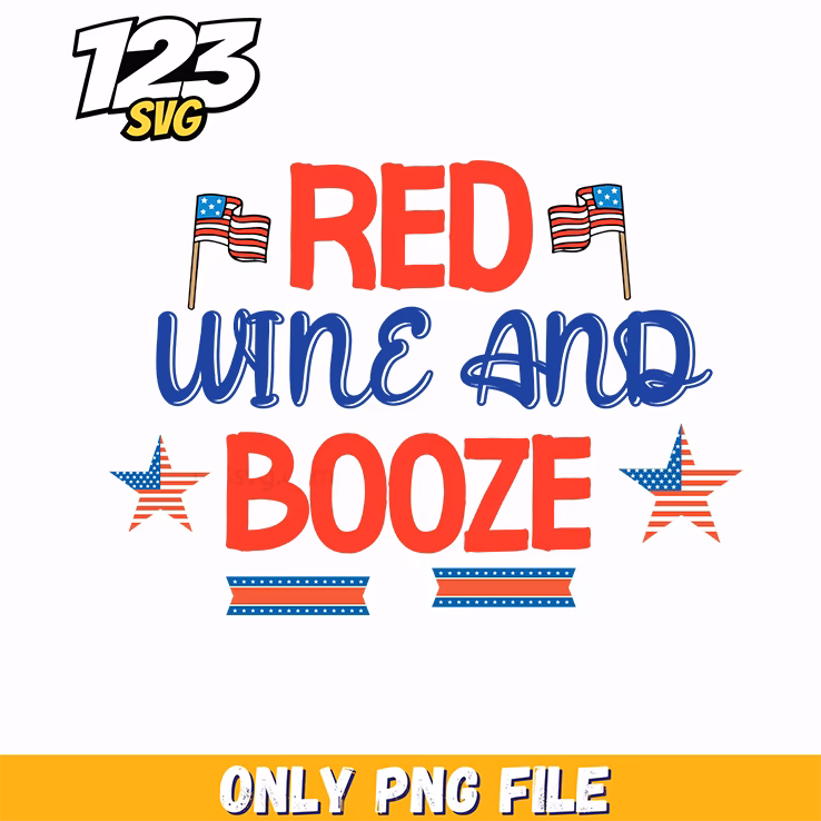 red wine and booze stars flags ribbons png, red wine stars and flags, red wine and flags png