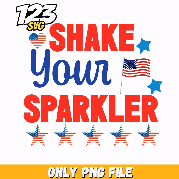 shake your sparkler heart flag stars png, happy birthday sparkler flag, sparkler heart flag background