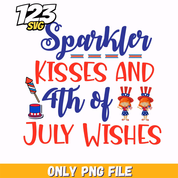 sparkler kisses and 4th of july wishes uncle sam hats little girls png, uncle sam hats for little girls, little girls uncle sam hats